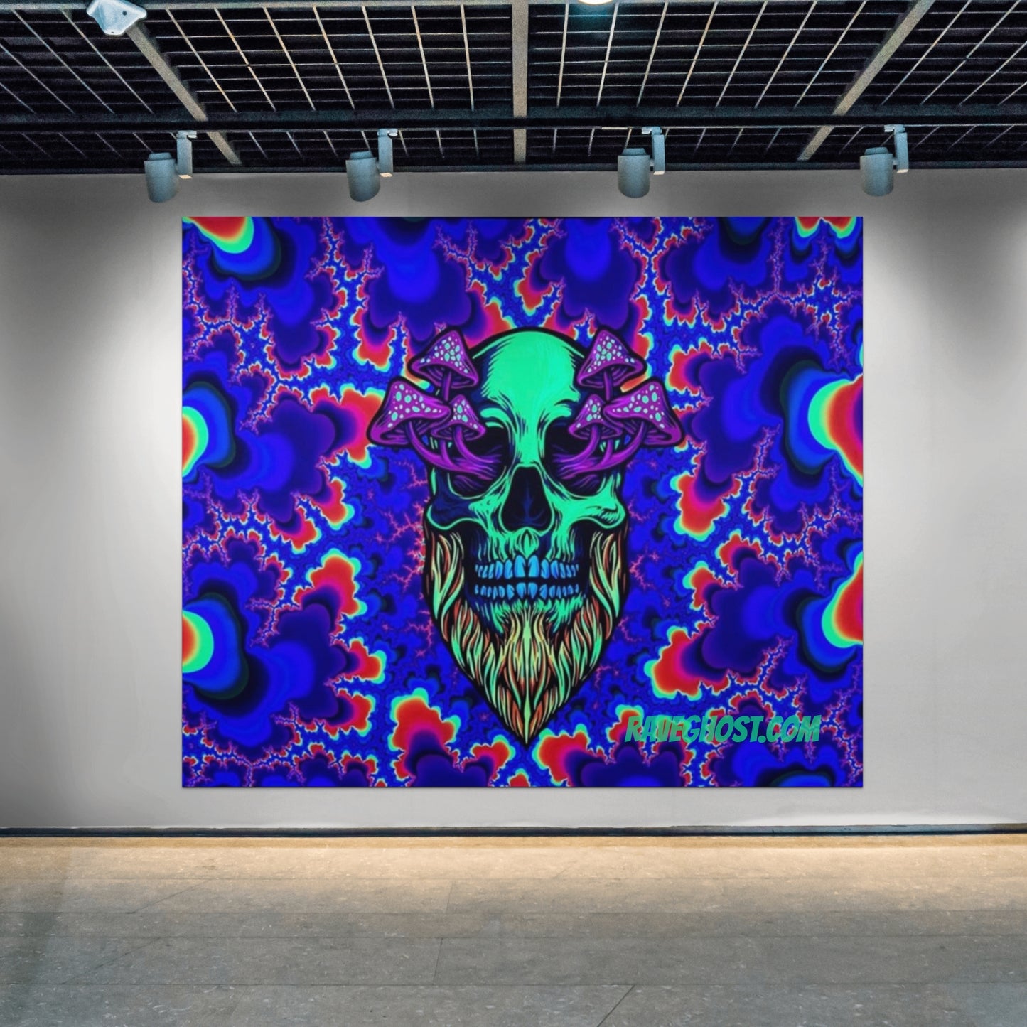 Don't Blink Black Light Tapestry